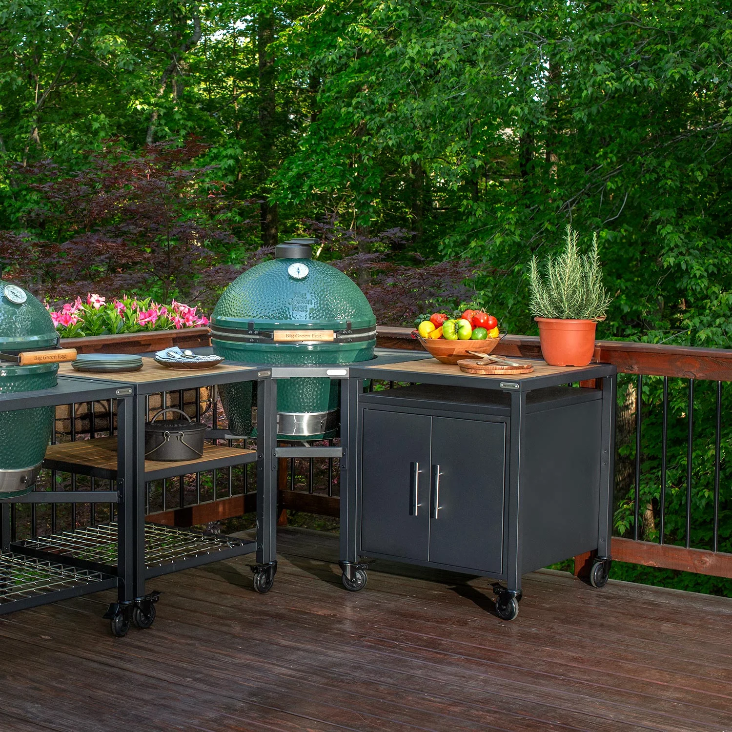 big green egg rama narożna